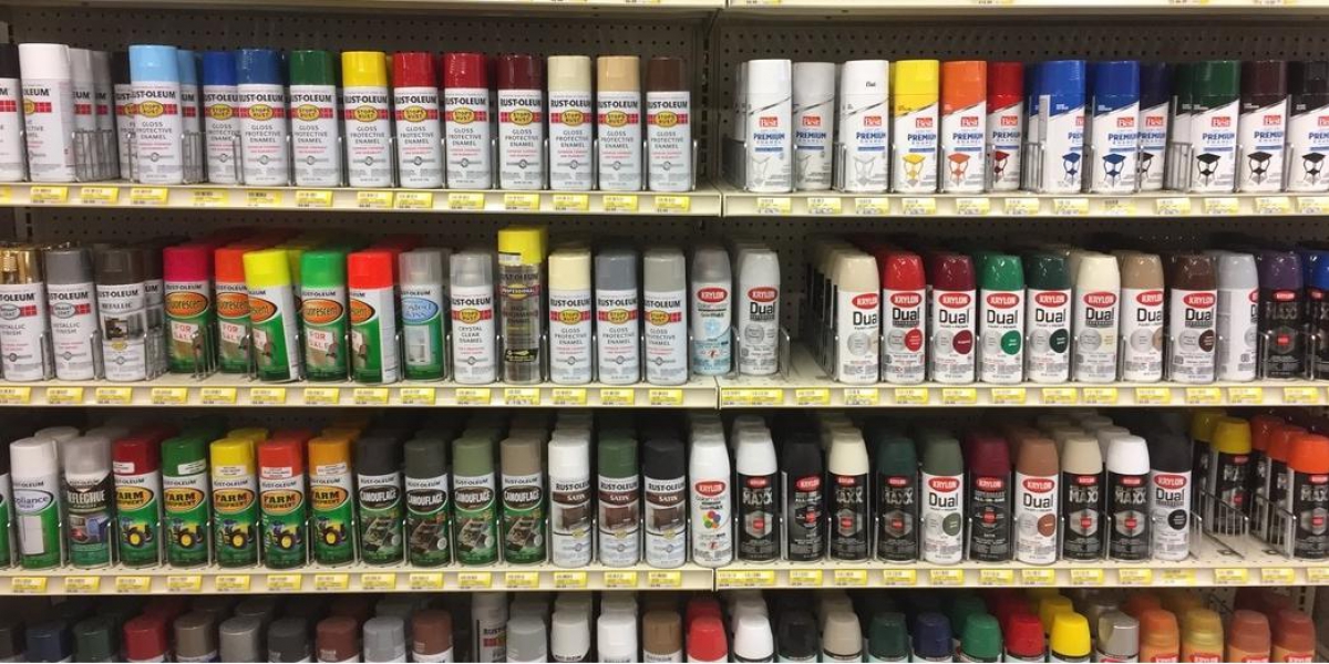 spray paint cans at Vermont Paint Store