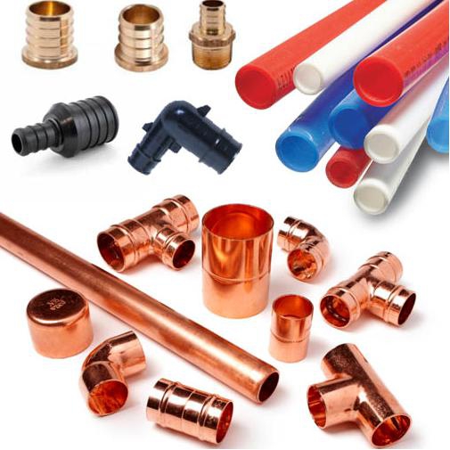 Copper, PVC, stainless, ductile iron and PEX pipe pluming supplies in vermont